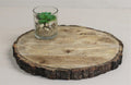 Round Wooden Bark Design Chopping/Serving Board, 30cm.-Trays & Chopping Boards