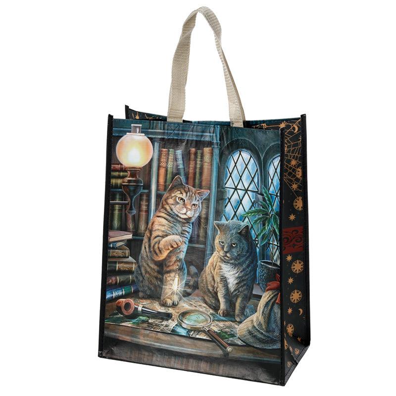 RPET Reusable Recycled Shopping Bag - Lisa Parker Purrlock Holmes Cat - £7.0 - 