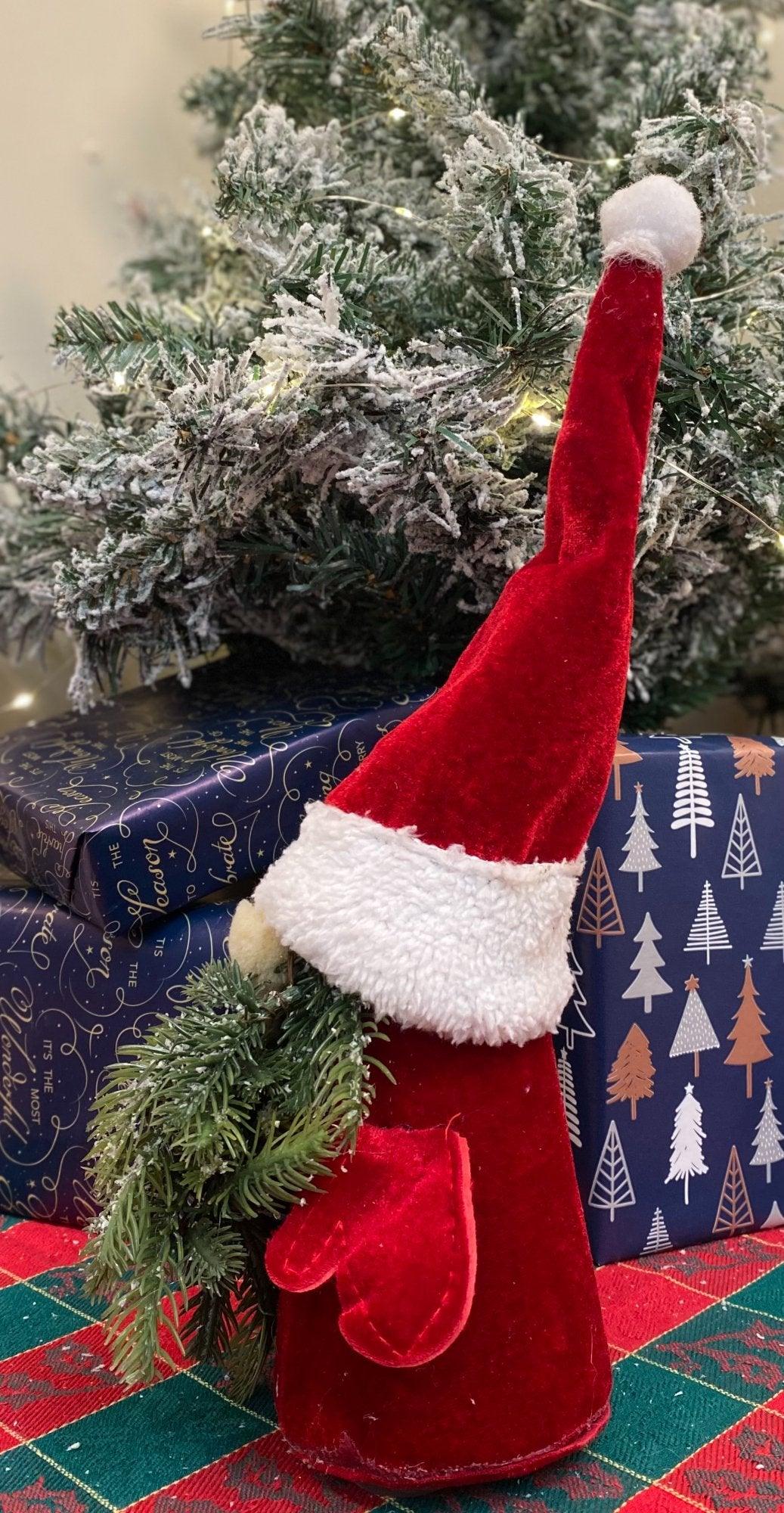 Santa With Tree Branch Decoration 30cm - £20.99 - Christmas Ornaments 