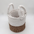 Seagrass Basket Set - Natural White - £42.0 - 