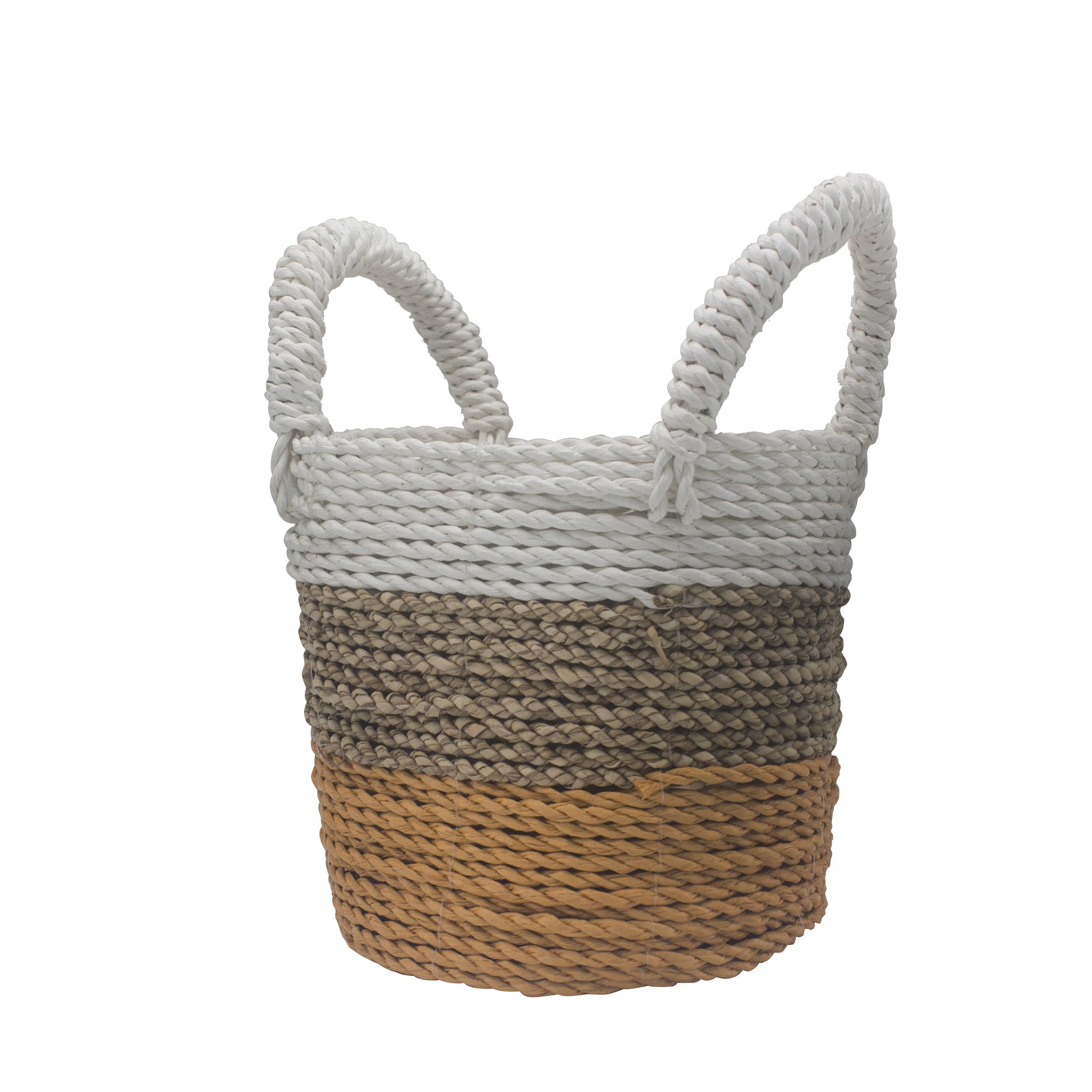 Seagrass Basket Set - Orange / Natural / White - £42.0 - 