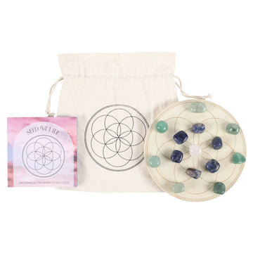 Seed of Life Crystal Grid Set - £29.99 - Crystals 