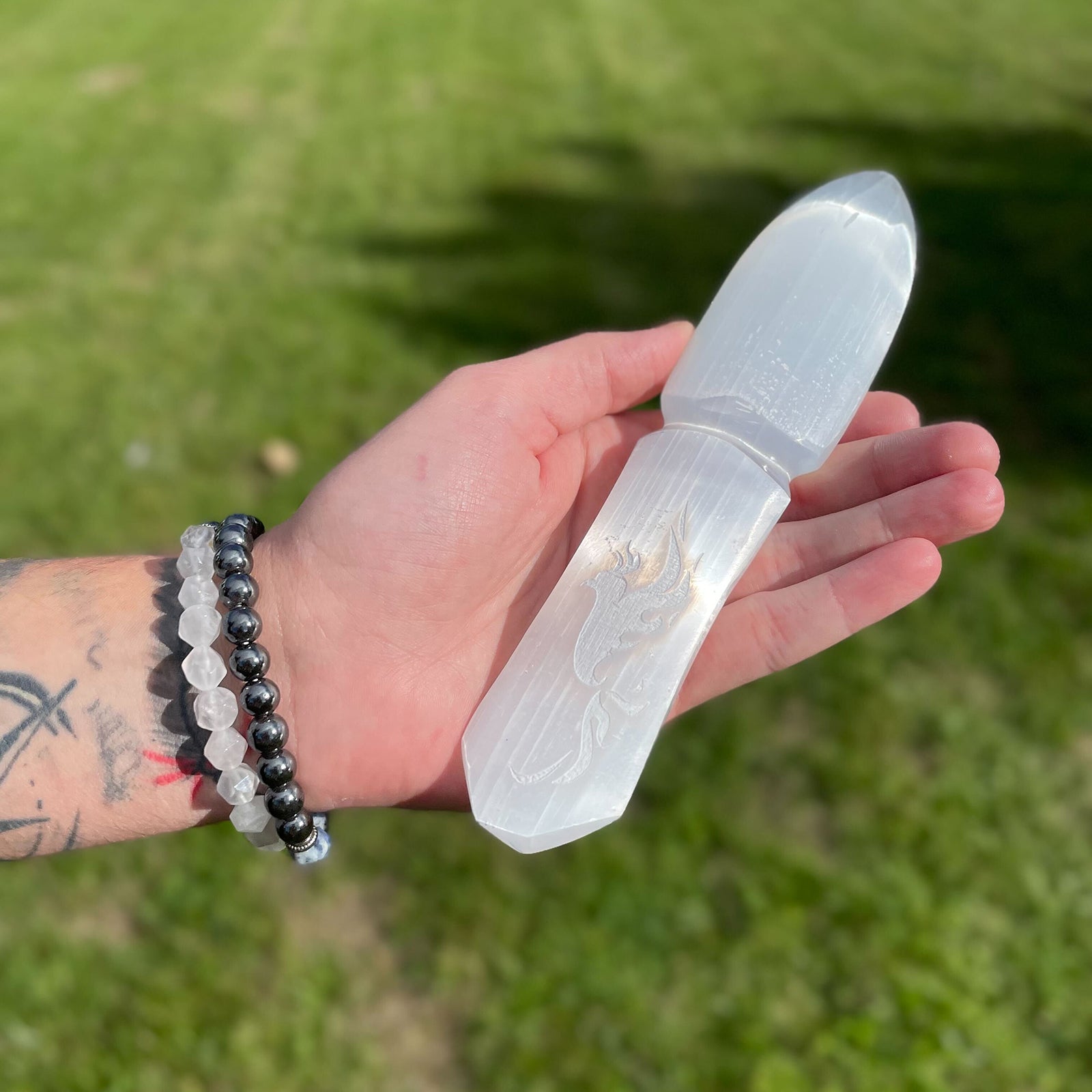 Selenite Ritual Knife - Letting go of the past-