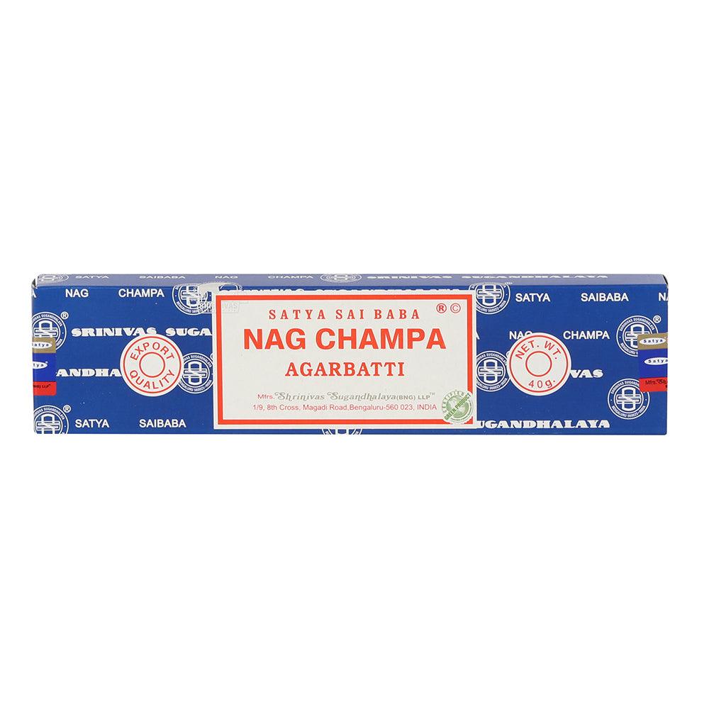 Set of 12 Packets of 40g Sai Baba Nagchampa Incense Sticks-Incense Sticks, Cones