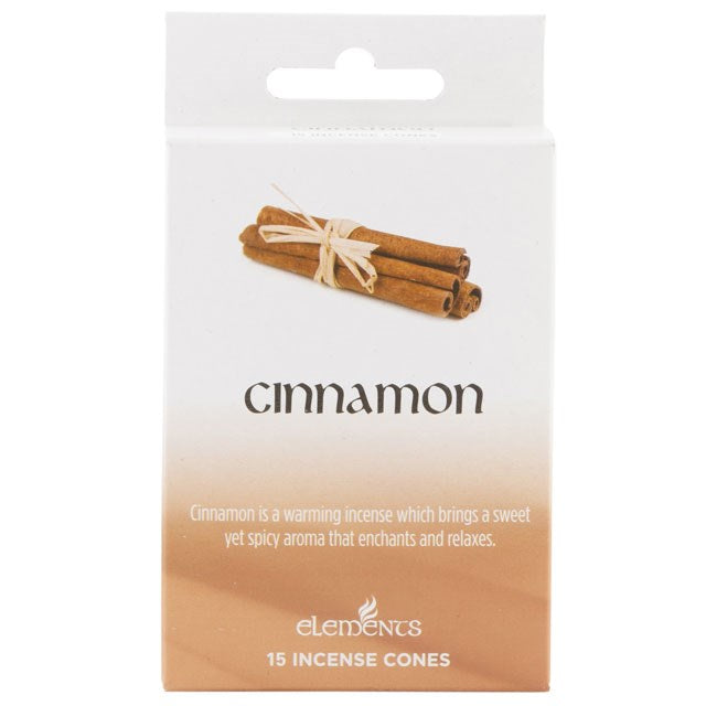 Set of 12 Packets of Elements Cinnamon Incense Cones - £13.5 - Elements 