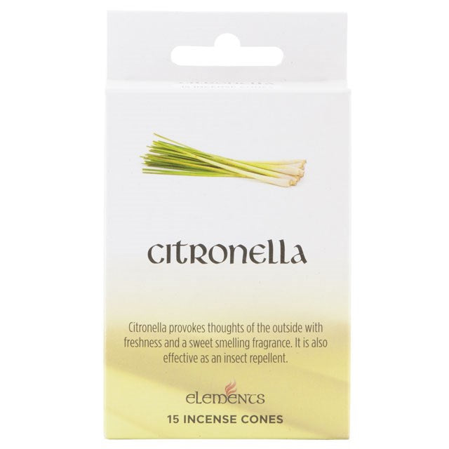 Set of 12 Packets of Elements Citronella Incense Cones - £13.5 - Elements 