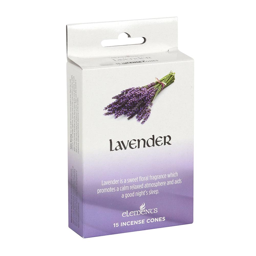 Set of 12 Packets of Elements Lavender Incense Cones - £13.5 - Elements 