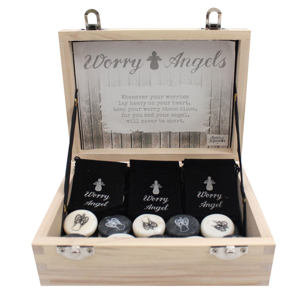 Set of 24 Angel Stones in Box - £61.5 - Ornaments 