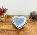 Set of 3 Heart Trinket Dishes-Jugs & Bowls