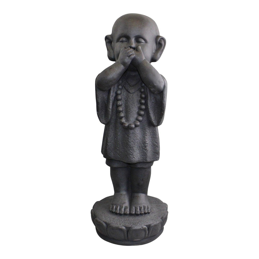 Set Of 3 Stone Effect See No Evil, Hear No Evil, Speak No Evil Monks - £118.99 - Garden Ornaments & Birdbaths 