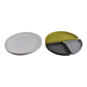 Set Of 4 Abstract Metal Trinket Trays, 29cm diameter - £27.99 - Trinket Drawers 