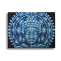 Set of 4 Blue Buddha Mandala Brocade Detail 30x40cm - £54.0 - 