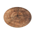 Set of 4 Circular Bark Design Place Mats-