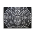 Set of 4 Grey Buddha Mandala Brocade Detail 30x40cm - £54.0 - 