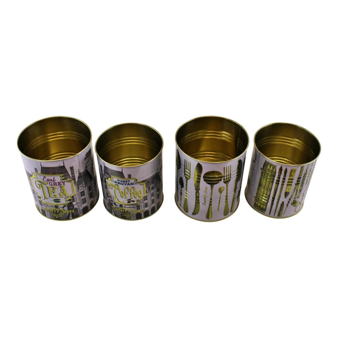 Set of 4 Vintage Style Storage Tins - £20.99 - Kitchen Storage 