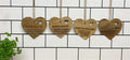 Set of 4 Wood Hanging Black Etched Life Recipe Heart Plaque - £29.99 - 