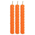 Set of 6 Orange Beeswax Spell Candles-Candles