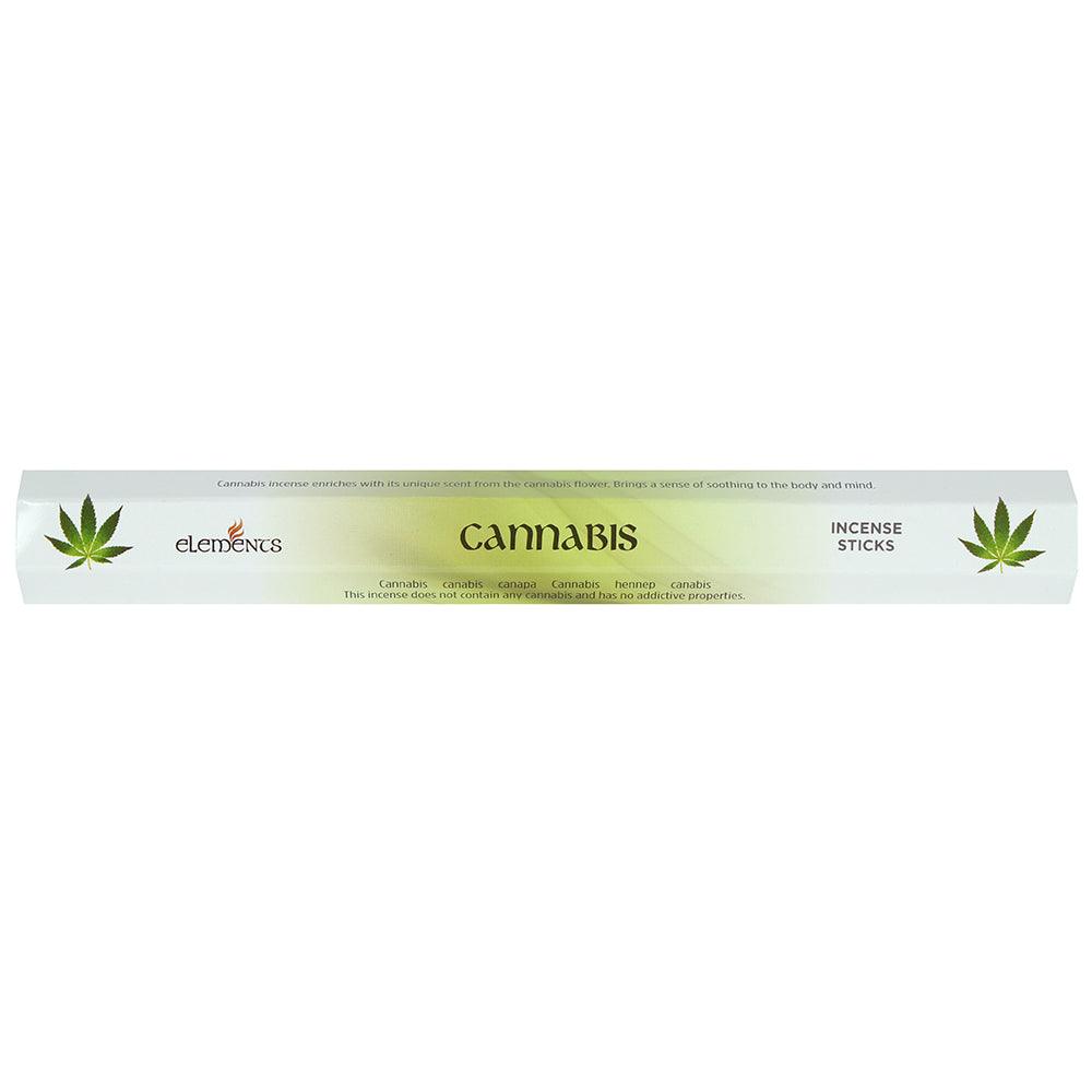 Set of 6 Packets of Elements Cannabis Incense Sticks - £8.5 - Elements 