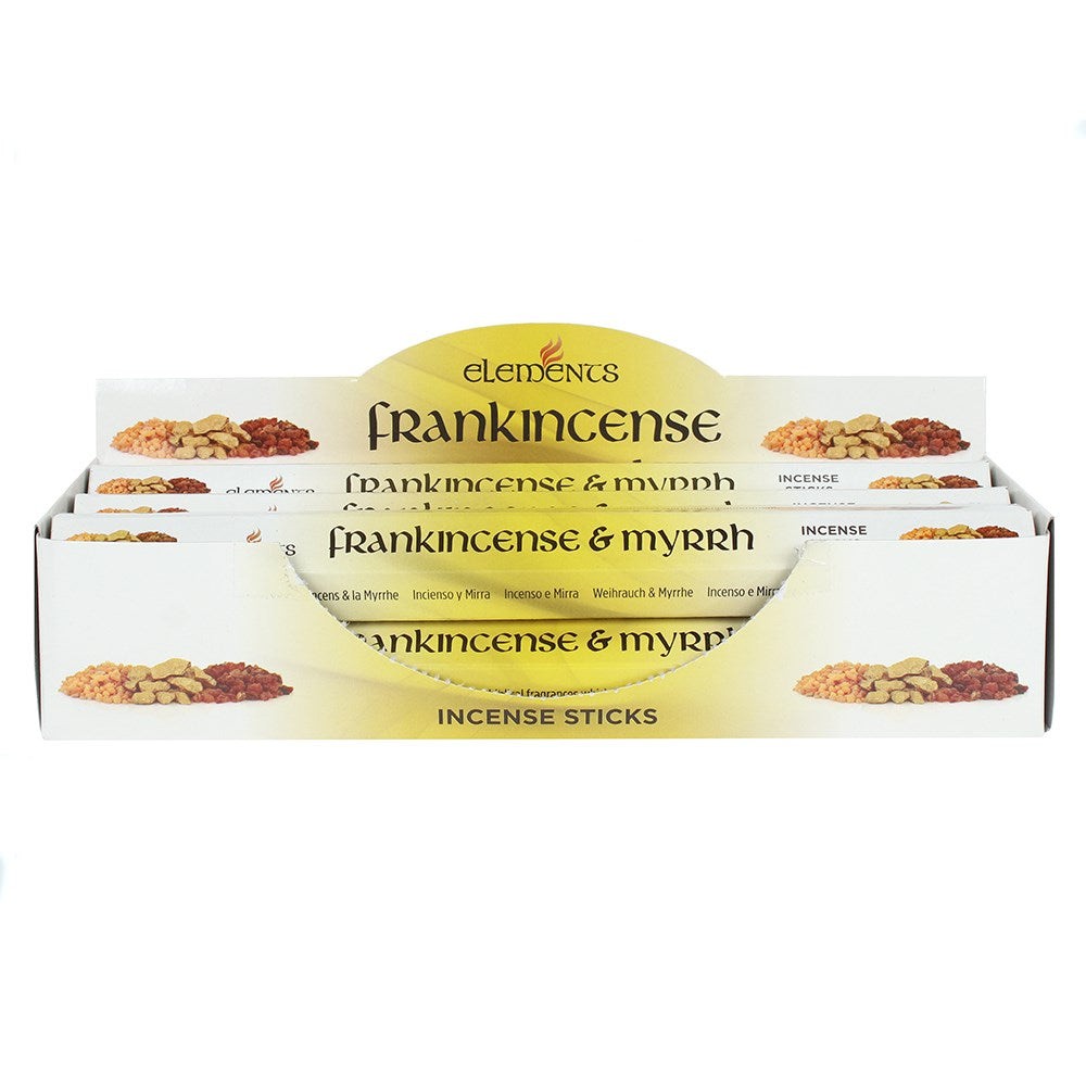 Set of 6 Packets of Elements Frankincense and Myrrh Incense Sticks - £8.5 - Elements 