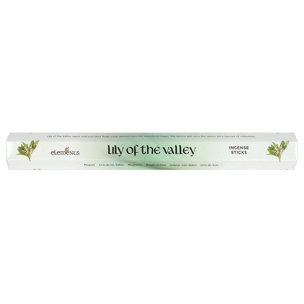 Set of 6 Packets of Elements Lily of the Valley Incense Sticks - £8.5 - Elements 