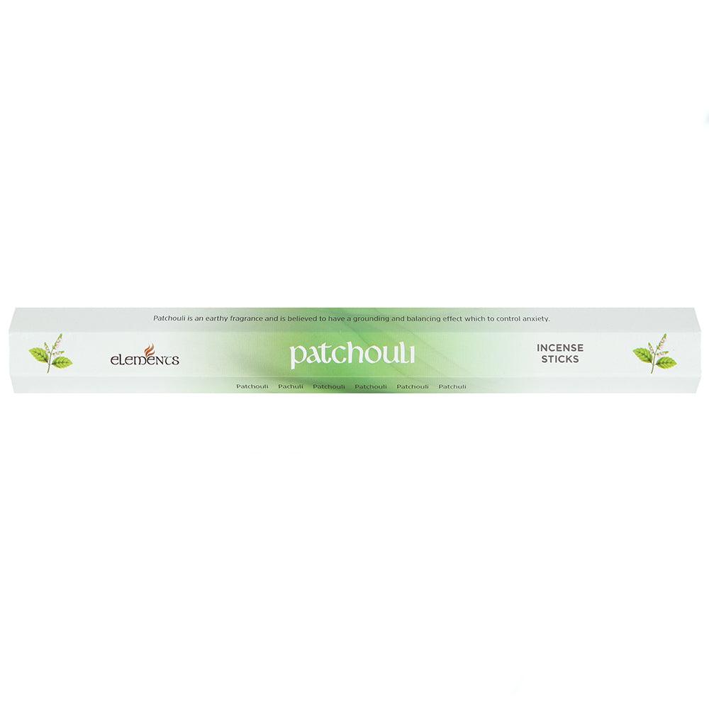 Set of 6 Packets of Elements Patchouli Incense Sticks-Elements
