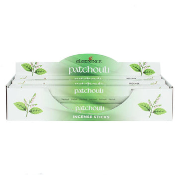 Set of 6 Packets of Elements Patchouli Incense Sticks - £8.5 - Elements 