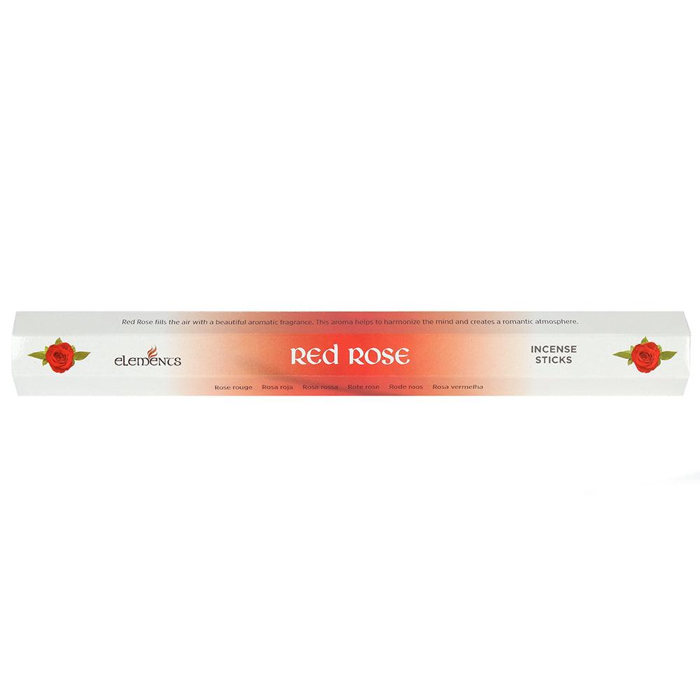 Set of 6 Packets of Elements Red Rose Incense Sticks - £8.5 - Elements 