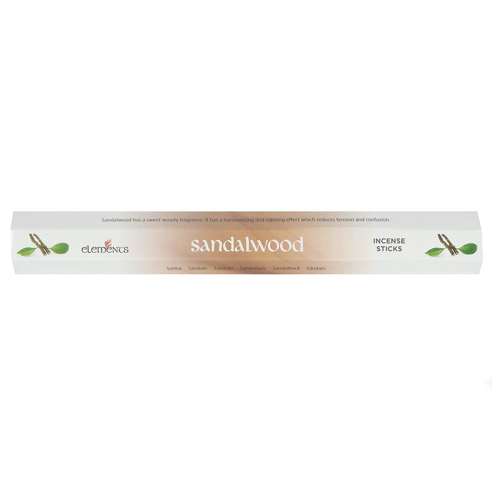 Set of 6 Packets of Elements Sandalwood Incense Sticks - £8.5 - Elements 