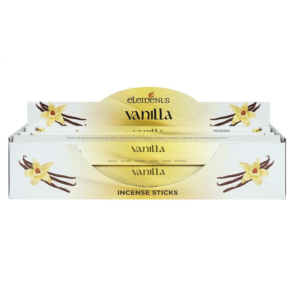 Set of 6 Packets of Elements Vanilla Incense Sticks - £8.5 - Elements 