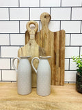 Set Of Two Heart Design Vinegar And Oil Pourers-