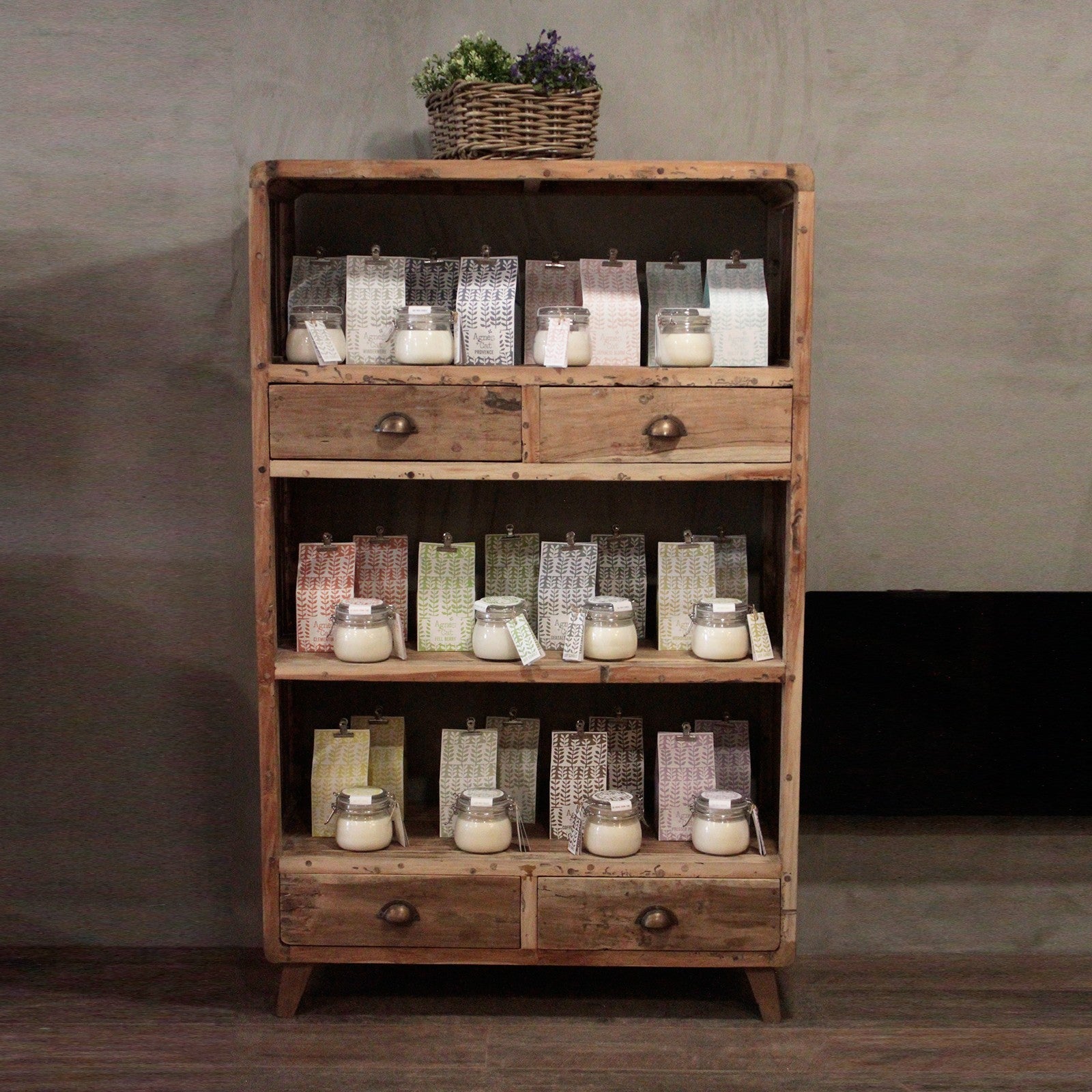 Shelf Display - Recycled Wood - 100x40x160cm-