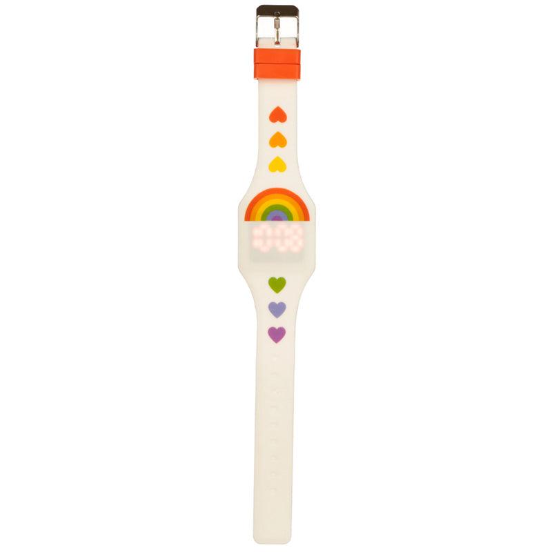 Silicone Digital Watch - Rainbow-