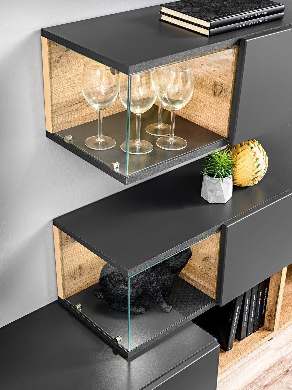 Silk in Anthracite Entertainment Unit-Wall Unit