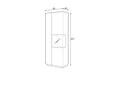 Silke 13 Tall Display Cabinet [Right]-Tall Display Cabinet