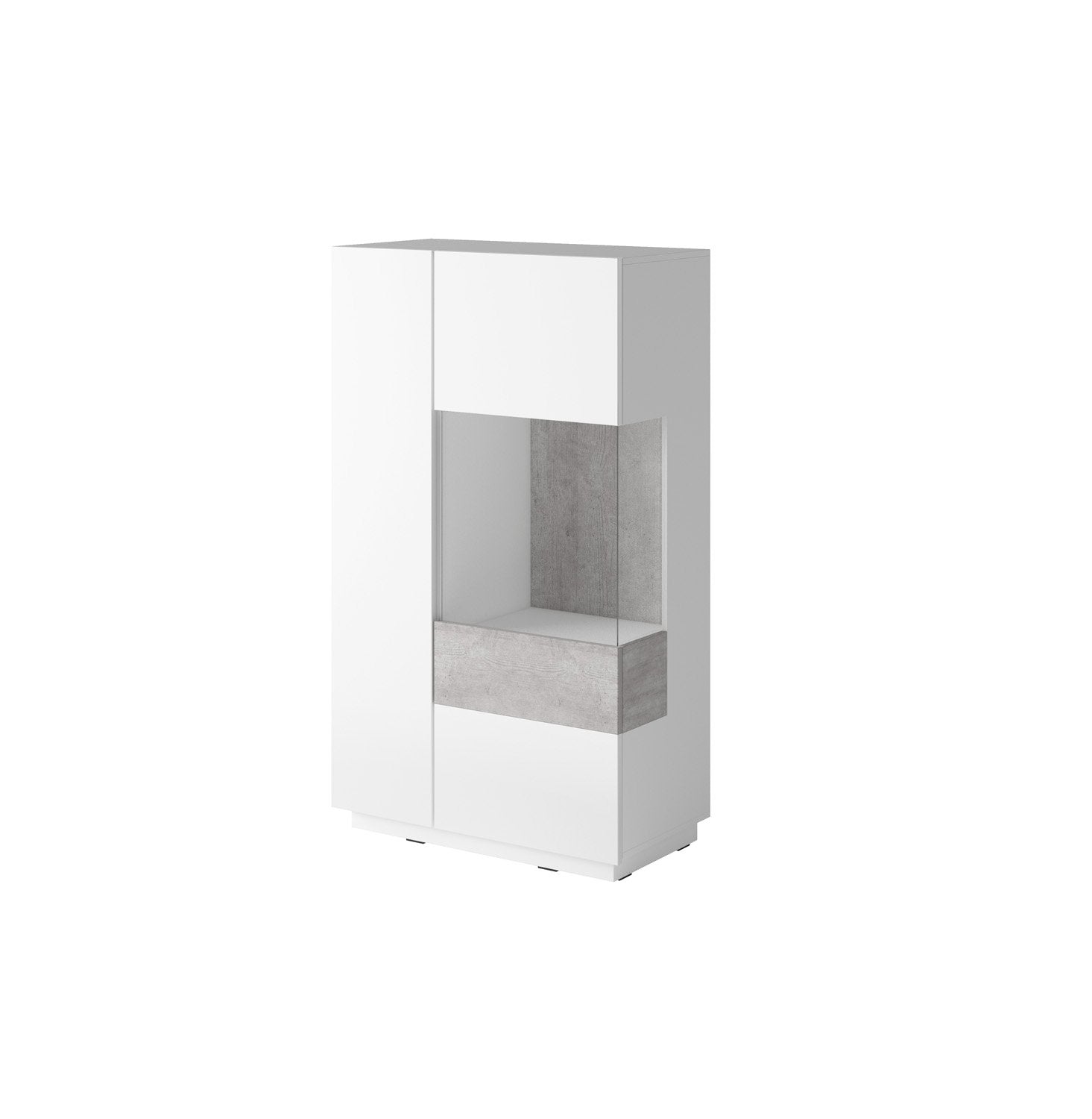 Silke 44 Display Cabinet [Right] 80cm Living Room Display Cabinet 