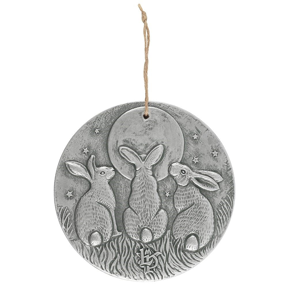 Silver Effect Moon Shadows Plaque by Lisa Parker - £8.5 - Garden Accessories 