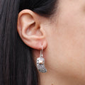 Silver & Gold Earring - Angel Wings-