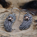 Silver & Gold Earring - Angel Wings - £57.0 - 