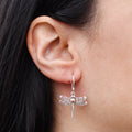 Silver & Gold Earring - Dragonflies-