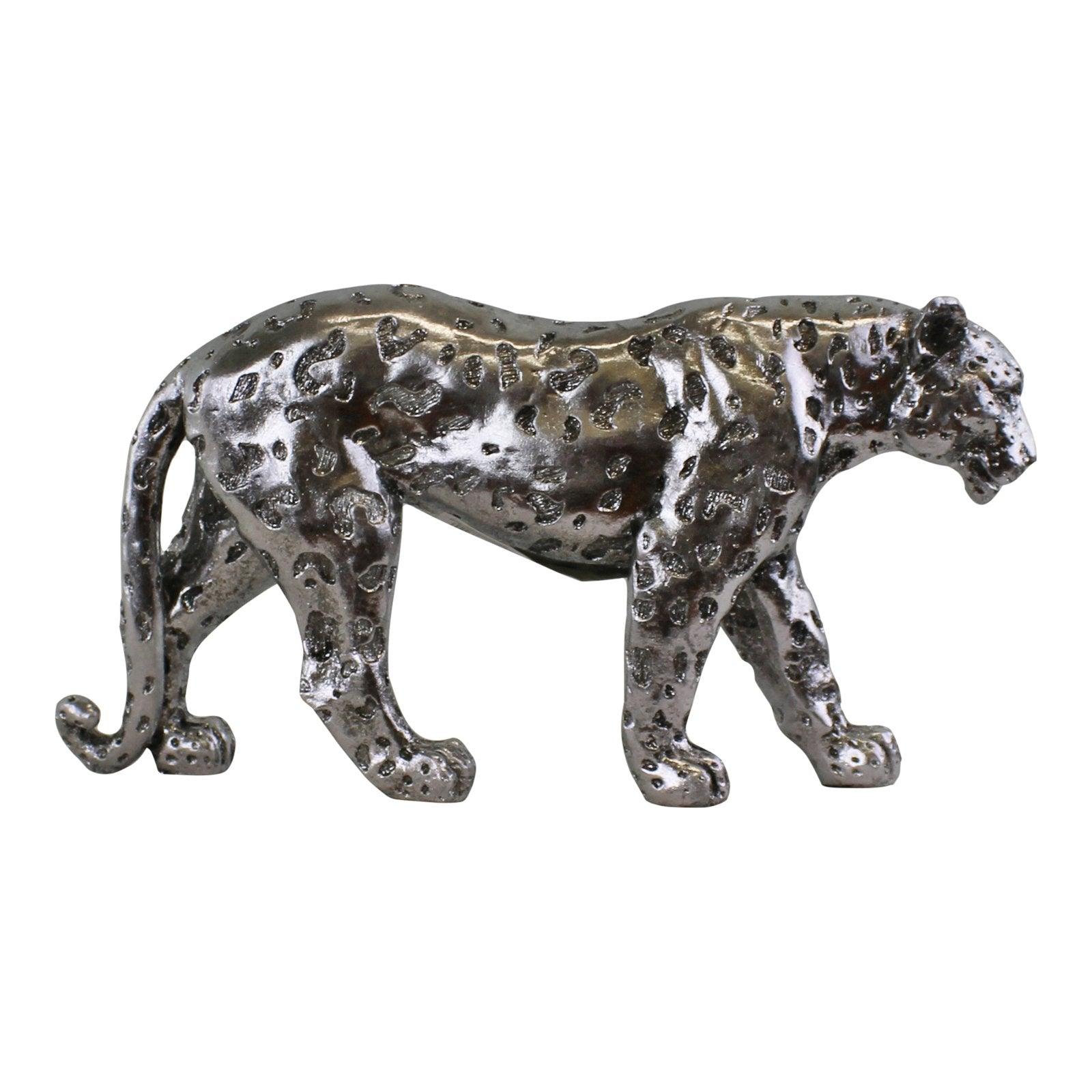 Silver Leopard Ornament Small-Animals