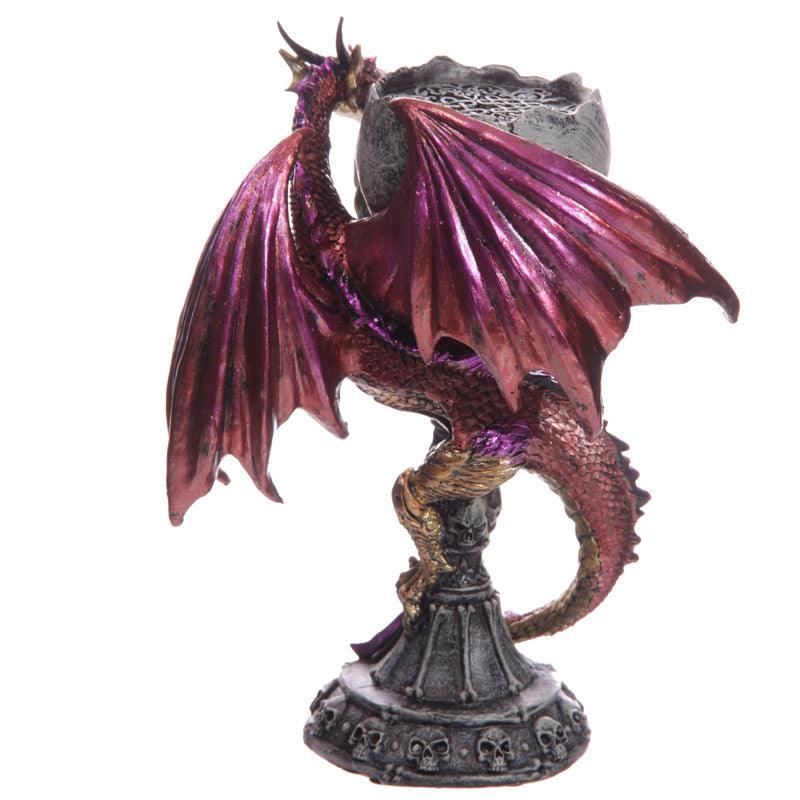 Skull Goblet Dark Legends Dragon Figurine-