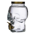 Skull Shaped Water Decanter 2.6L - Skulls & Roses-