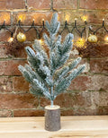 Small Frosted Christmas Tree In Log 43cm - £20.99 - 