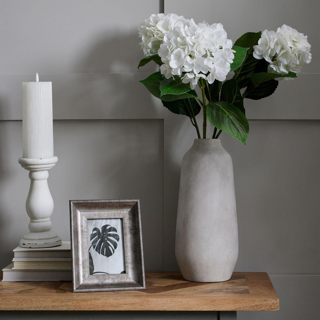 Small Matt White Ceramic Candle Holder - £24.95 - Gifts & Accessories > Candle Holders > Ornaments 