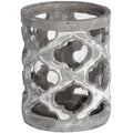 Small Stone Effect Patterned Candle Holder-Gifts & Accessories > Candle Holders