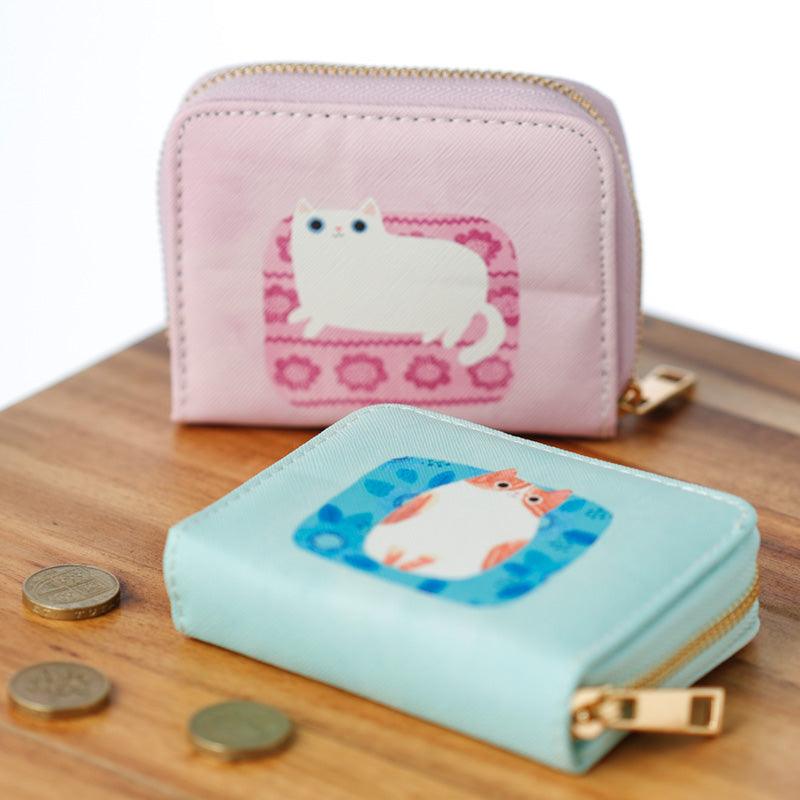 Small Zip Around Wallet - Angie Rozelaar Planet Cat-