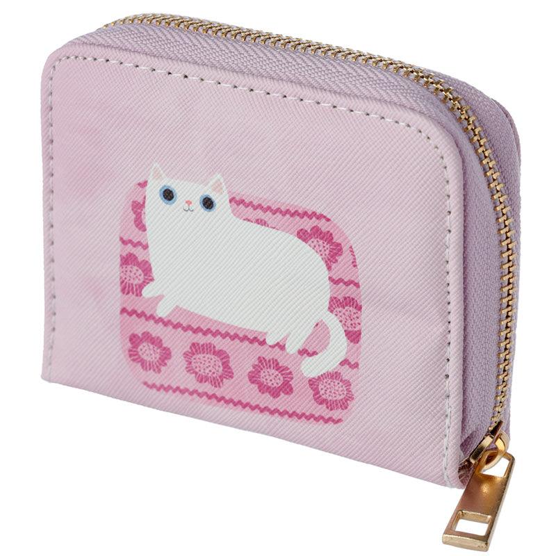 Small Zip Around Wallet - Angie Rozelaar Planet Cat-