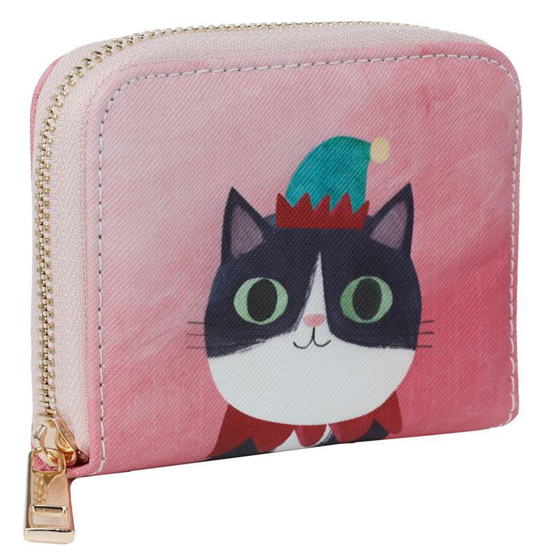 Small Zip Around Wallet - Angie Rozelaar Planet Cat Christmas - £7.99 - 