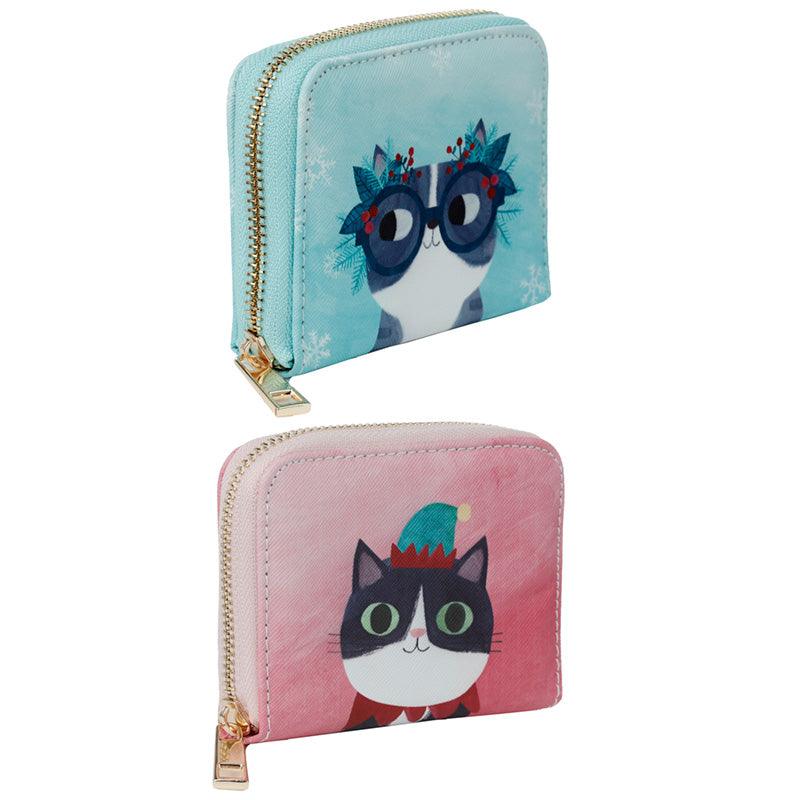 Small Zip Around Wallet - Angie Rozelaar Planet Cat Christmas - £7.99 - 