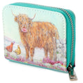 Small Zip Around Wallet - Jan Pashley Highland Coo Cow-